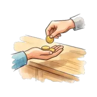change (money returned)