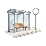 stop (bus stop)