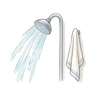 to shower