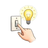 to switch on